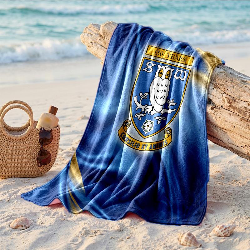 Asciugamano da Spiaggia Tema Sheffield Wednesday Morbido Asciugatura Rapida?Asciugamano Asciutto Per Vacanze Estive Al Mare Nuoto