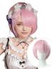 Anime Cosplay Wig Synthetic Pink Short Lolita Wig with Bangs Heat Resistant Hair for Women Costume Party Halloween Wig Gifts