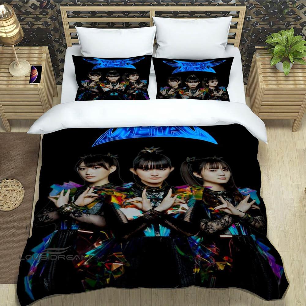3D Print Music Band BABYMETAL Bedding Set Single Twin Full Queen King Size Bed Set Adult Kid Bedroom Duvetcover Set Home Textile