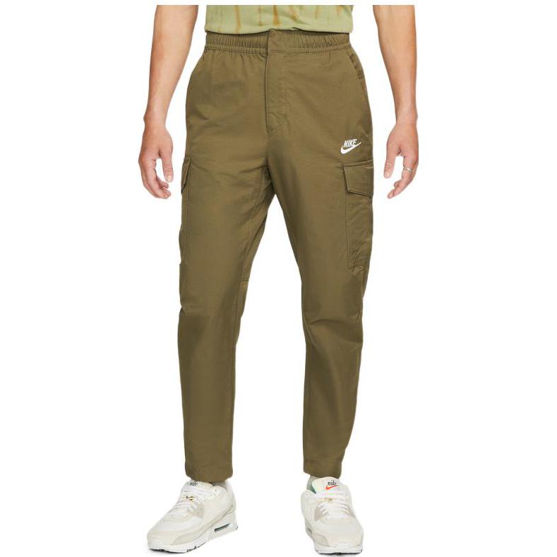 Nike Sportswear Utility Plain Weave Lining-Free Straight-Leg Casual Pants Men Bottoms Green DD5208-222