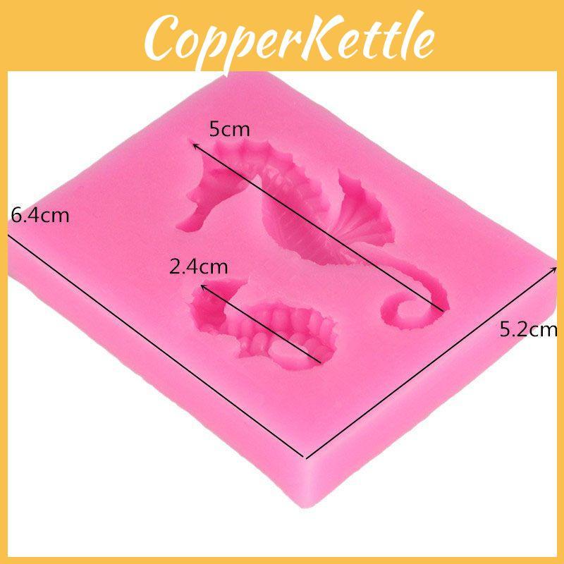 Timeless Design 3d Sea Horse Silicone Fondant Mold For Classic Cake Decor