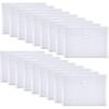 18 Packs Legal Size Plastic Filing Envelopes Clear File Folders with String Closure for Office School or Home