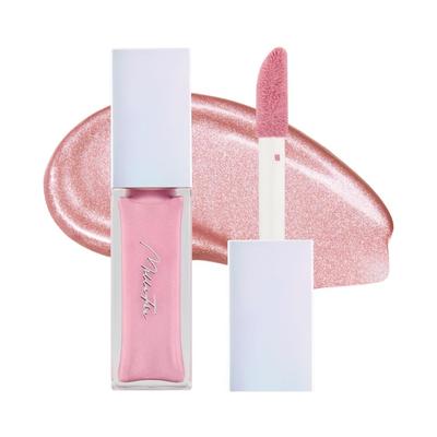 Milfee Nuance Glow Highlighter 02 Rose Pink Highlight Base de Maquillage Teint Liquide Joue Rose Pailleté Base Lumineuse Nuance Translucide