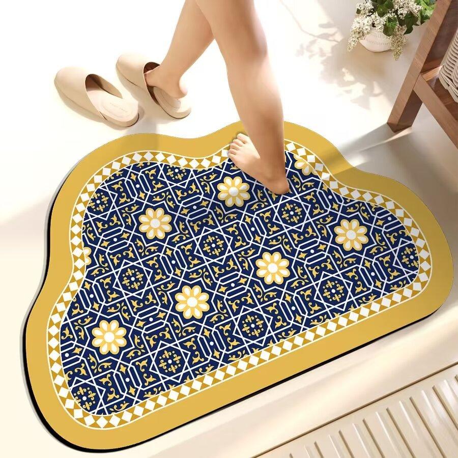 Diatom Mud Foot Pad, Fast Drying, Anti Slip, Absorbent, Easy To Cut, Easy To Care for Bathroom Entrance Door