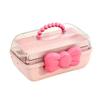 Hair Accessory Storage Box, Headband Necklace, Guka Large Capacity Household Transparent Cover, Layered Desktop, Children's Hair Accessory Storage