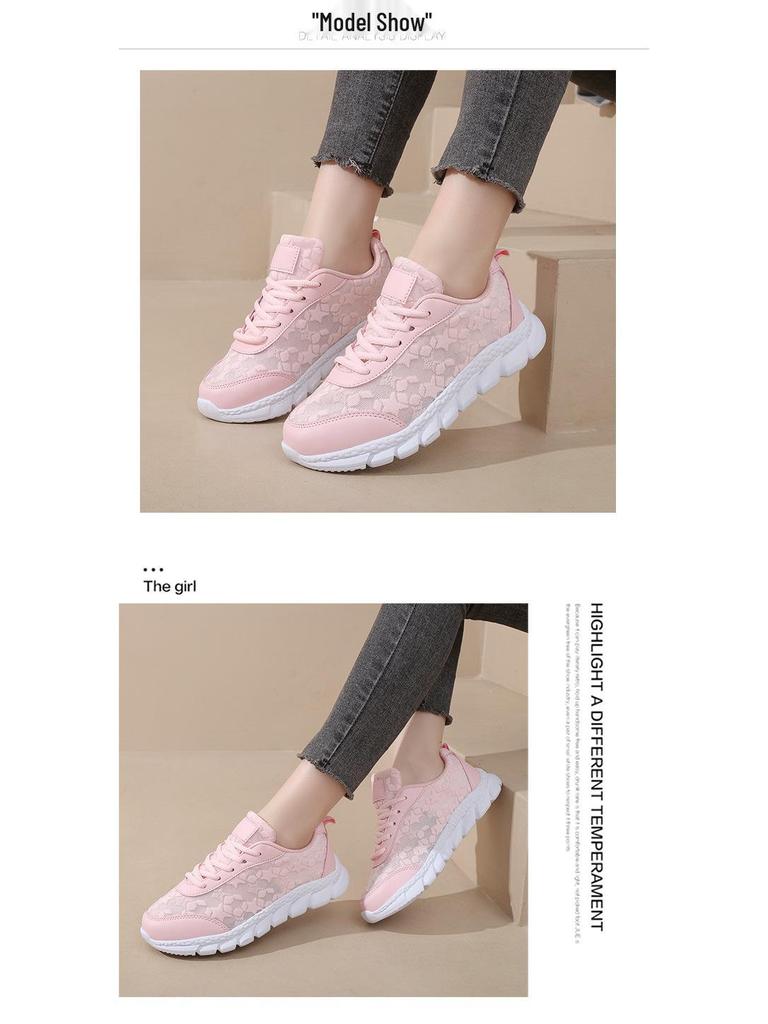 2025 Summer Women's Breathable Soft Sole Casual Running Shoes—Comfortable, Fashionable, and Versatile Little White Sneakers for Outdoor Activities
