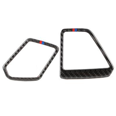 2Pcs Set Left Hand Drive Carbon Fiber Dashboard Air Vent Cover Trim Fit for 3 Series G20 325 330 335 19 20