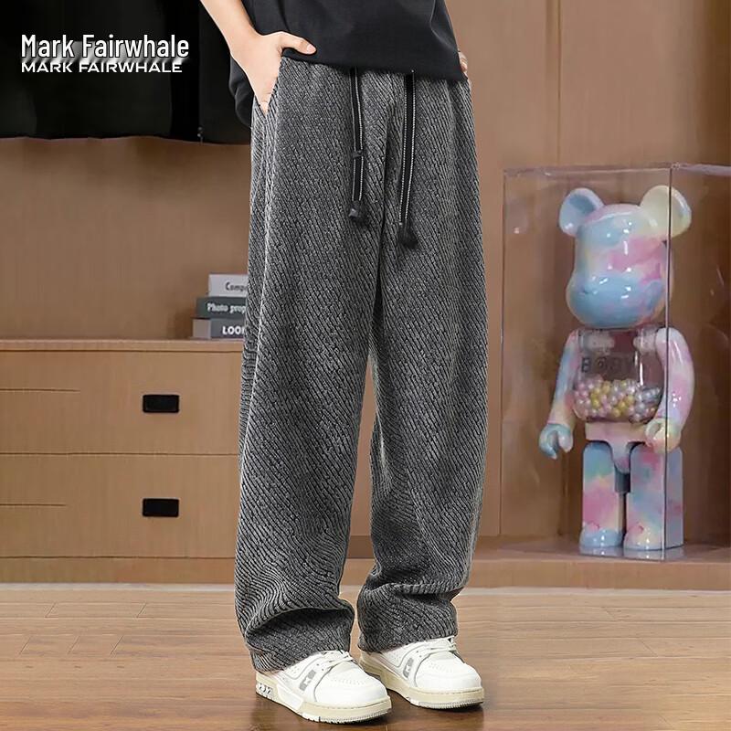 MARK FAIRWHALE Men's Loose Straight-Leg Casual Winter Pants