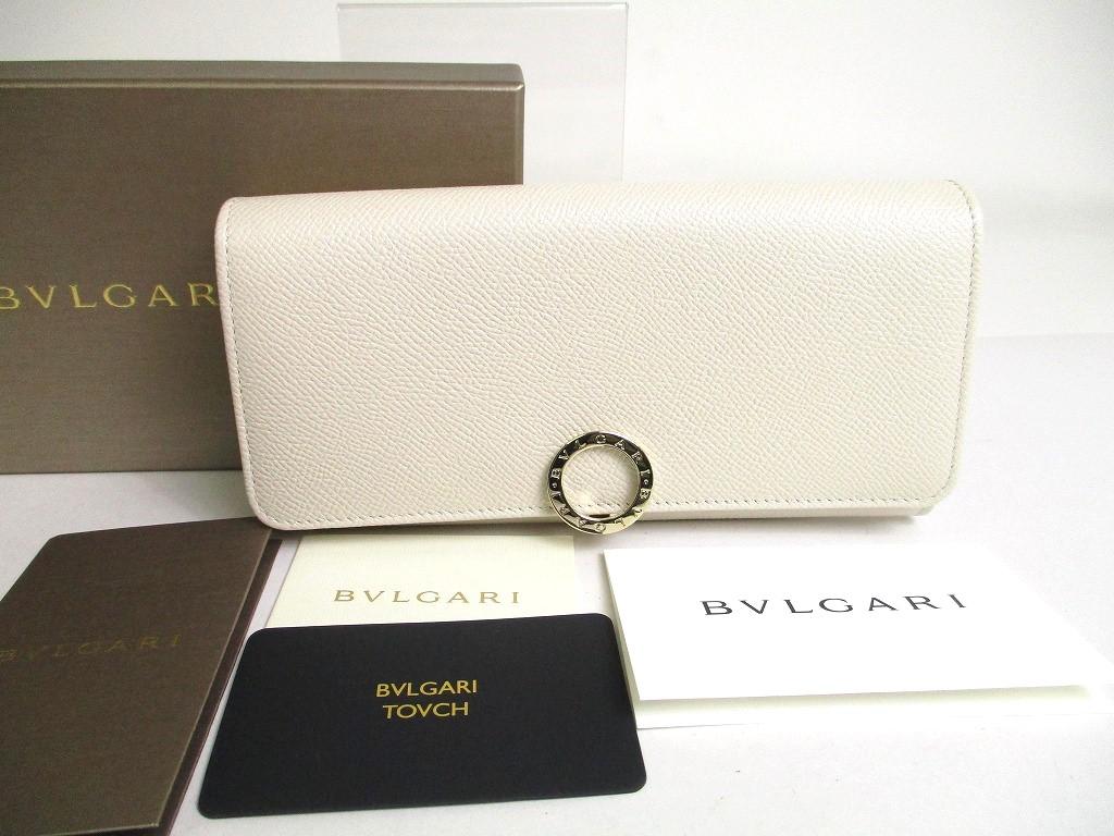 

Автентичний довгий гаманець BVLGARI White Agate Berry Tourmaline Leather Clip Logo #a485 Refurbished