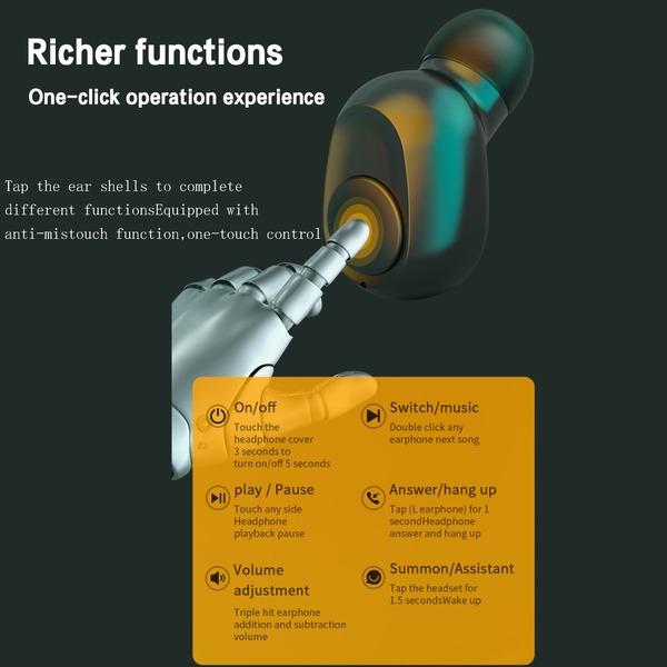 L30 TWS Bluetooth 5.0  Mini Earphone Wireless Headset Digital Charging Box Sports Waterproof Earbuds