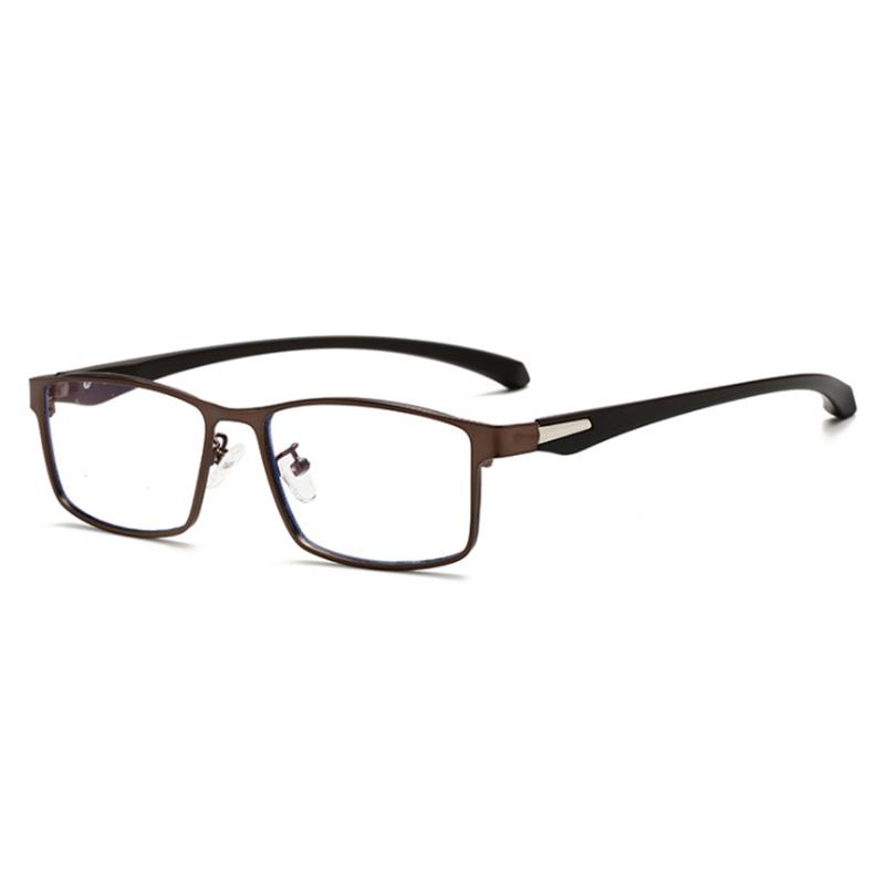 

Full Metal Frame Myopia Glasses Men Women Finished Anti Blue Light Prescription Glasses -0.5 -0.75 -1.0 -2 To -6 0