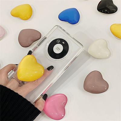 Süßer 3D Glänzender Liebesherz Handy-Buchsenhalter Fingergriff Tok Halterung Für iPhone 14Pro Samsung Universeller Faltständer Griptok