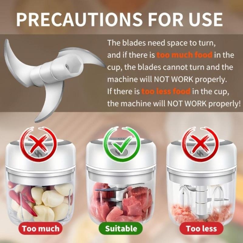 100/250ML Electric Mini Garlic Masher Kitchen Portable Food Chopper USB Charging Electric Garlic Chopper Food chopper Gadgets