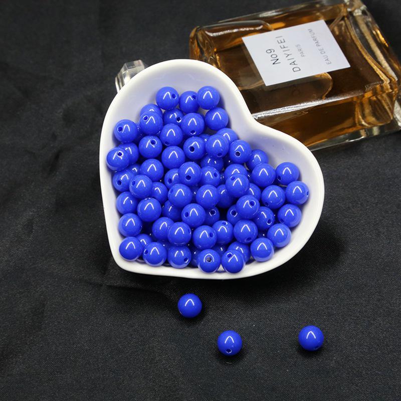 

Acrylic Round Beads: Imitation Pearls & Seed Beads for DIY Earrings, Bracelets, Jewelry Making Accessories. 6mm 200 pcs/pack