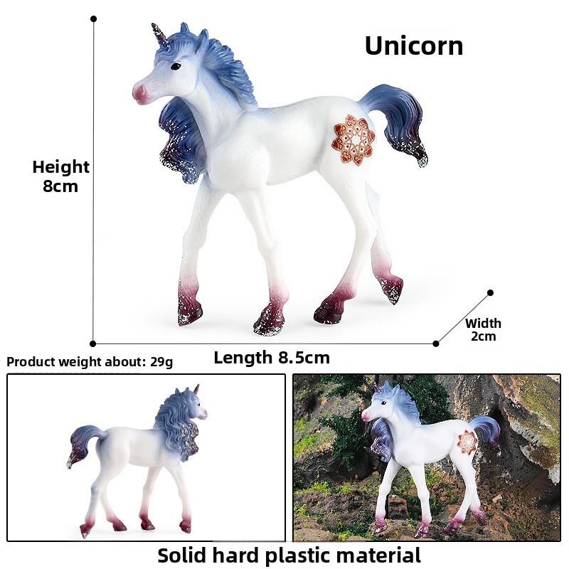 Unicorn Model Miniature Toy For Kids Creative Play And Educational Therapy