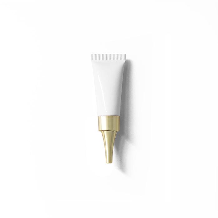 In Stock: 3g White Soft Tube for Cosmetic Refill with Inner Plug, Small Capacity Trial Size