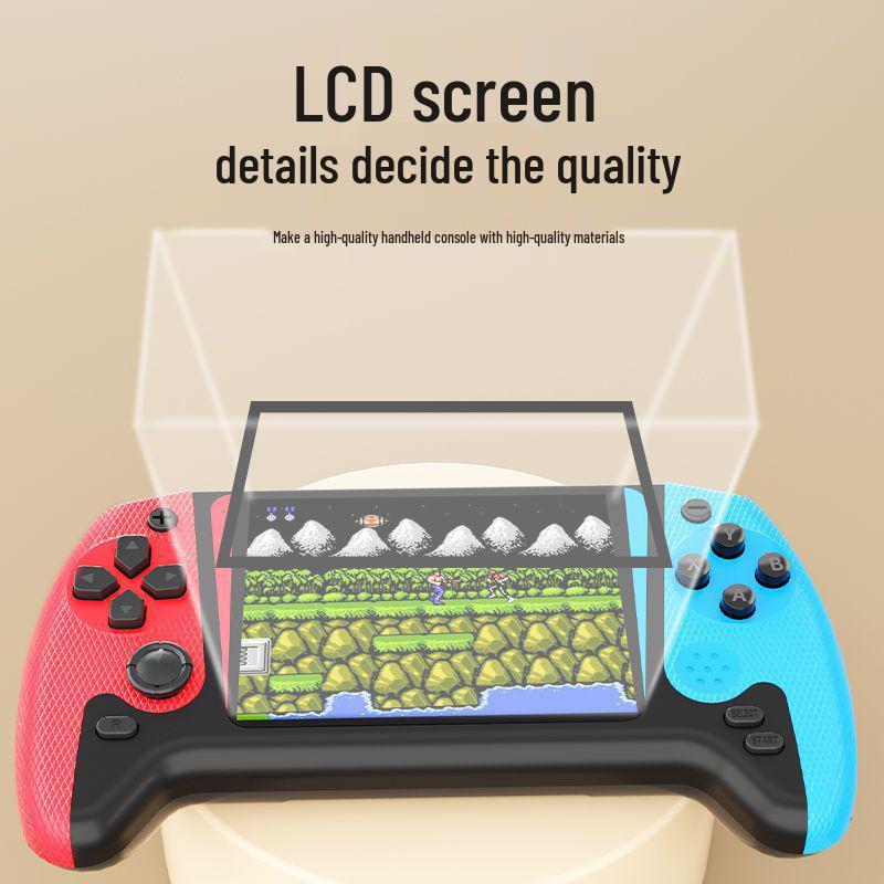 500 New Classic Handheld Game Console with Large Screen & Joystick for Two Players - Nostalgic Style