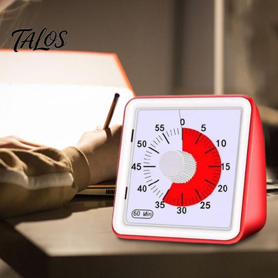 Teacher Classroom Timer Visual Countdown for Meetings Kitchen Silent Magnetic with Loud Alarm Easy-to-Read Display Intuitive Dial Multifunctional Time