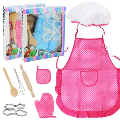 Children'S Play House Baking Dress-Up Set, Apron Simulation Rolling Pin Egg Beater Model Kitchen Toy