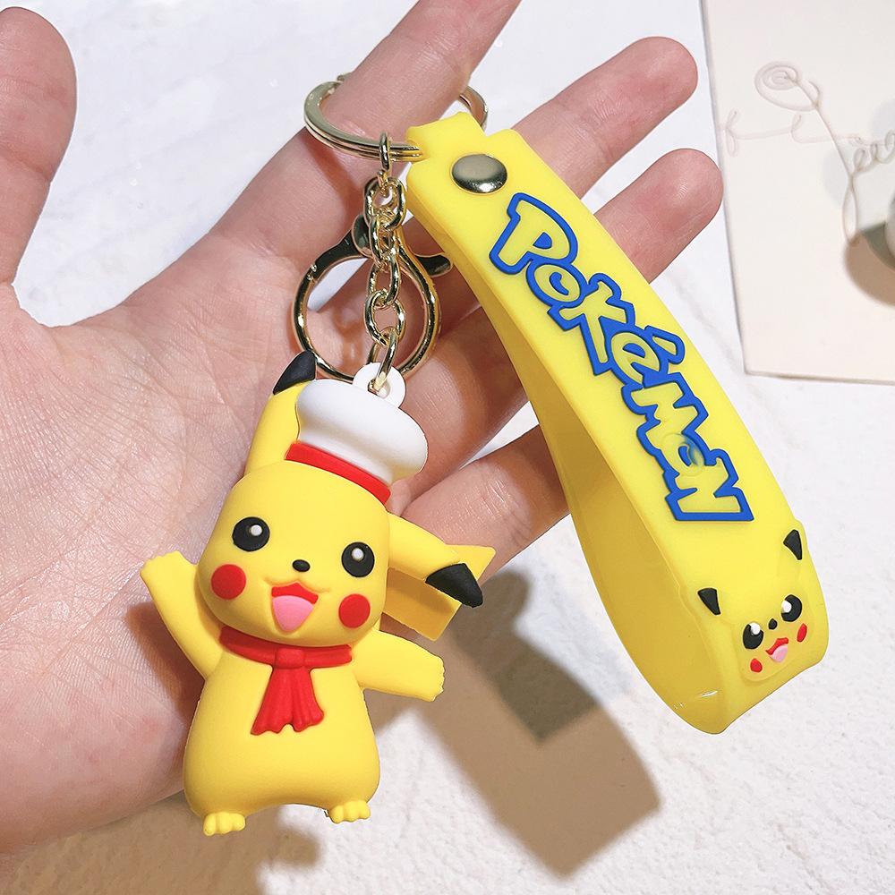 85 Styles Pokémon Pocket Monster Keychain Bag Decor Pikachu Desk Ornaments Car Key Chain Accessories Small Gift Between Friends