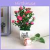 Camellia Sasanqua Artificial Plant With Plastic Construction For Home Decor And Gift