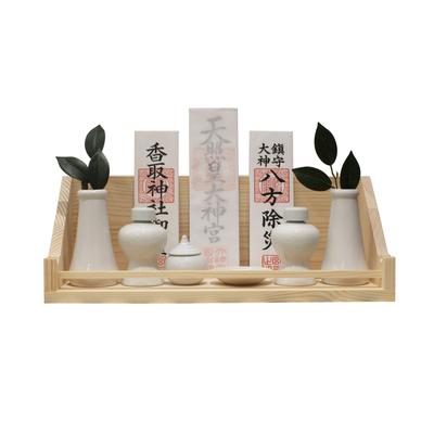 YA-TANAITA-40 (Japón, Tipo E Kamidana) - Soporte de Pared para Santuario Sintoísta para Santuarios Ancestrales, Fuda, Un Santuario, Tres Santuarios y Diseños de Nubes