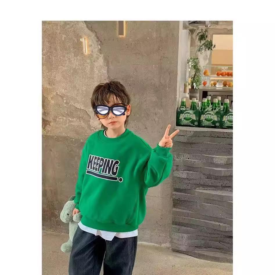 Trendige Sweatshirts für Jungen: 2023 Frühling & Herbst Langarm-Oberteile für Kinder