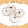 4x Shopping Cart Replacement Wheels Casters Silent Rolling Easy Installation Multipurpose PU Replace