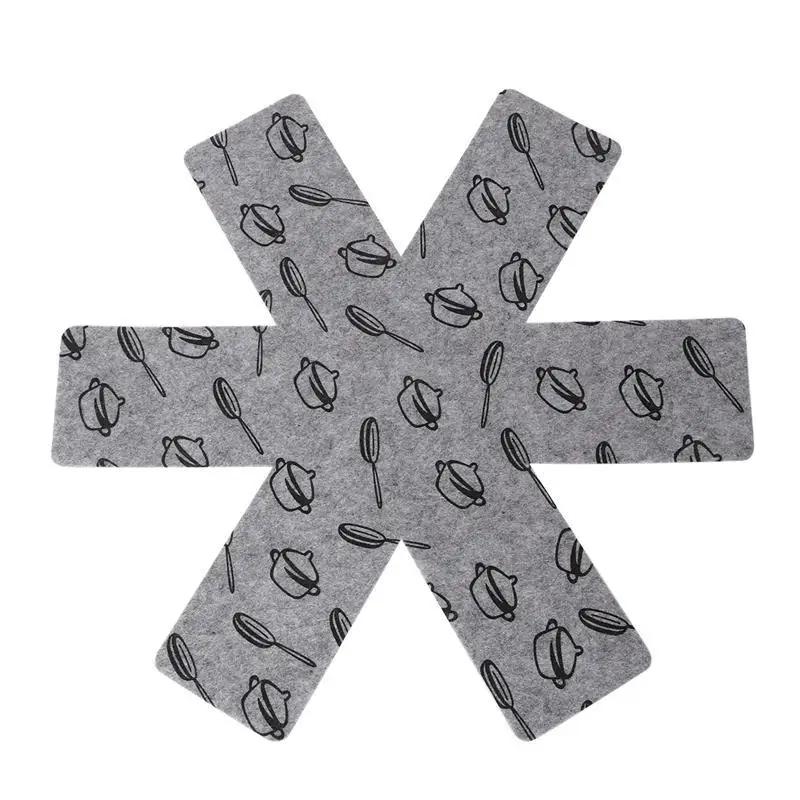 5/1pcs Non-stick Protection for Pad Pan 38*38cm Divider Pads to Prevent Scratching Separate and Protect Surfaces for Cookware