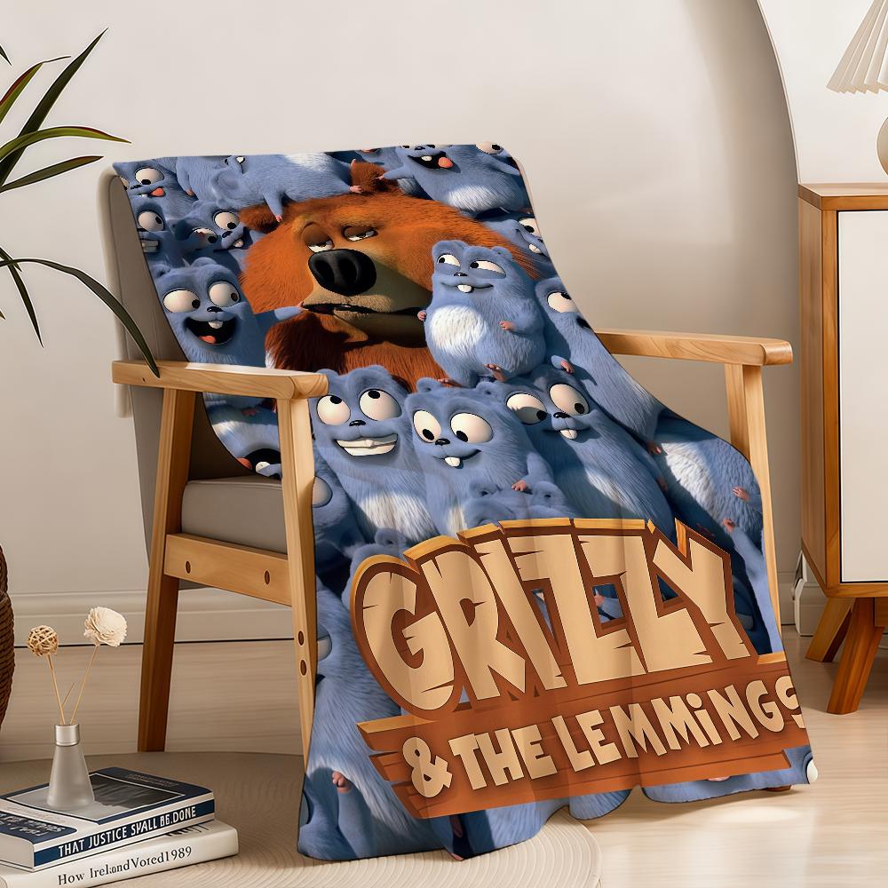 Und Die L-Lemminge Decke Überwurf Super Kuschelig Plüsch Wohnzimmer Sofa Couch Kindlich G-GrizzyS Geburtstagsgeschenke