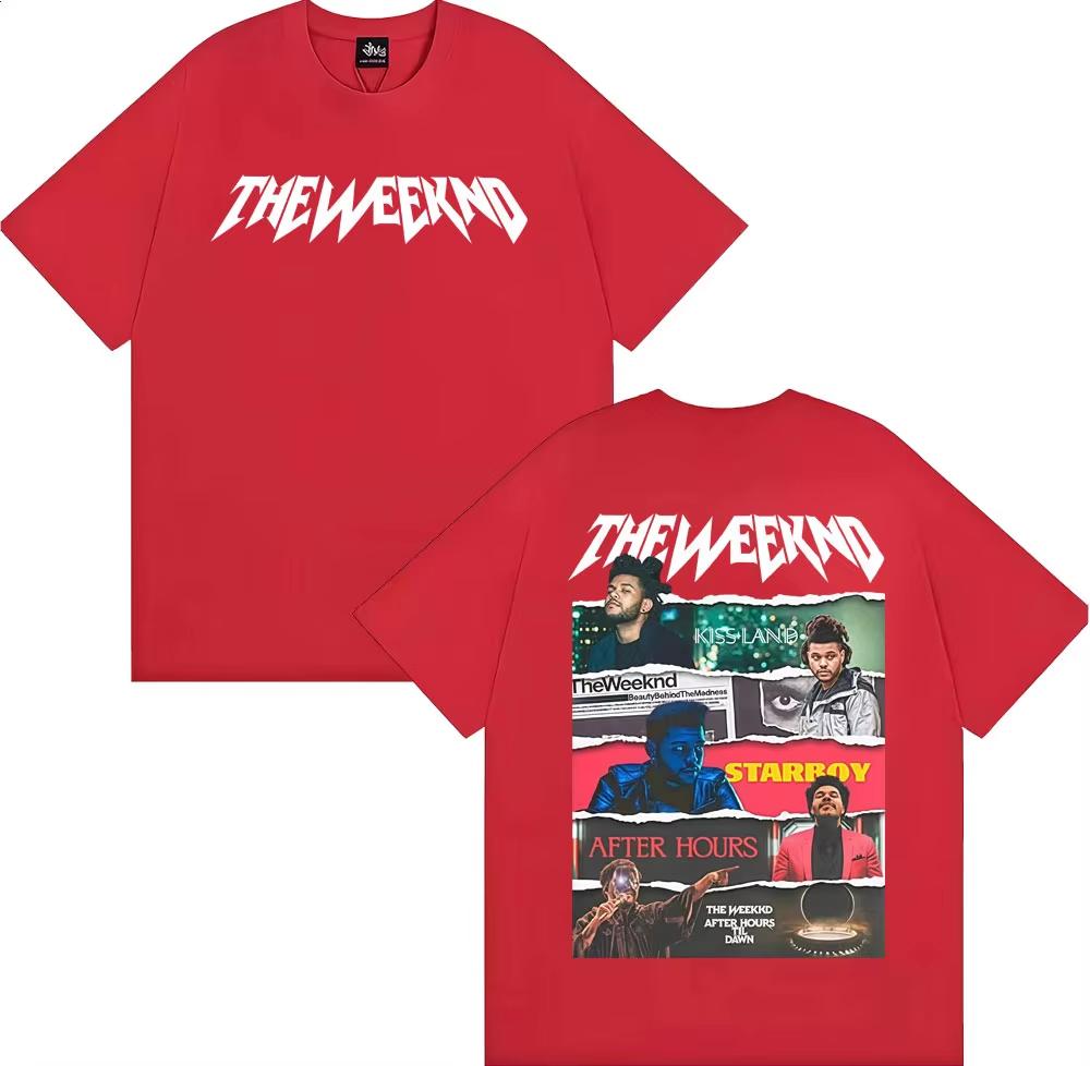 2026 HOT SALE The Weeknd After Hours Til Dawn Tour Unisex T-Shirt Harajuku Hip Hop High Street Style Unisex Fashion Women and Men T-shirt Short Sleeve
