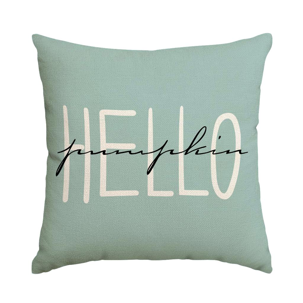 1/4pcs Autumn Thanksgiving Pillow Cover, Home Sofa Cushion Cover, Suitable for Bedroom, Room, Living Room (No Pillow Core)
