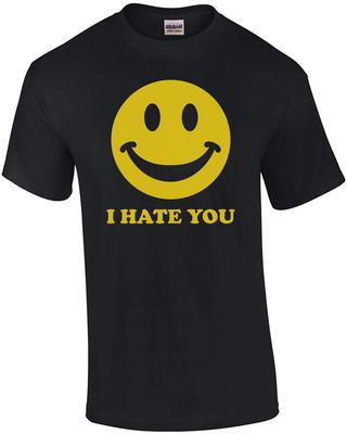 Ich hasse dich Smiley Shirt