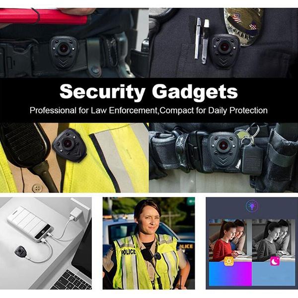 High Quality Mini Camera HD1080P Sports Video Recorder Built-in 32GB Memory Card Wearable Police Camera with Night Vision Function