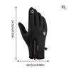 Ski Gloves Windproof Waterproof Thermal Mittens Thermal Gloves For Running Dog Walking Hiking Mountaineering Cycling Sports