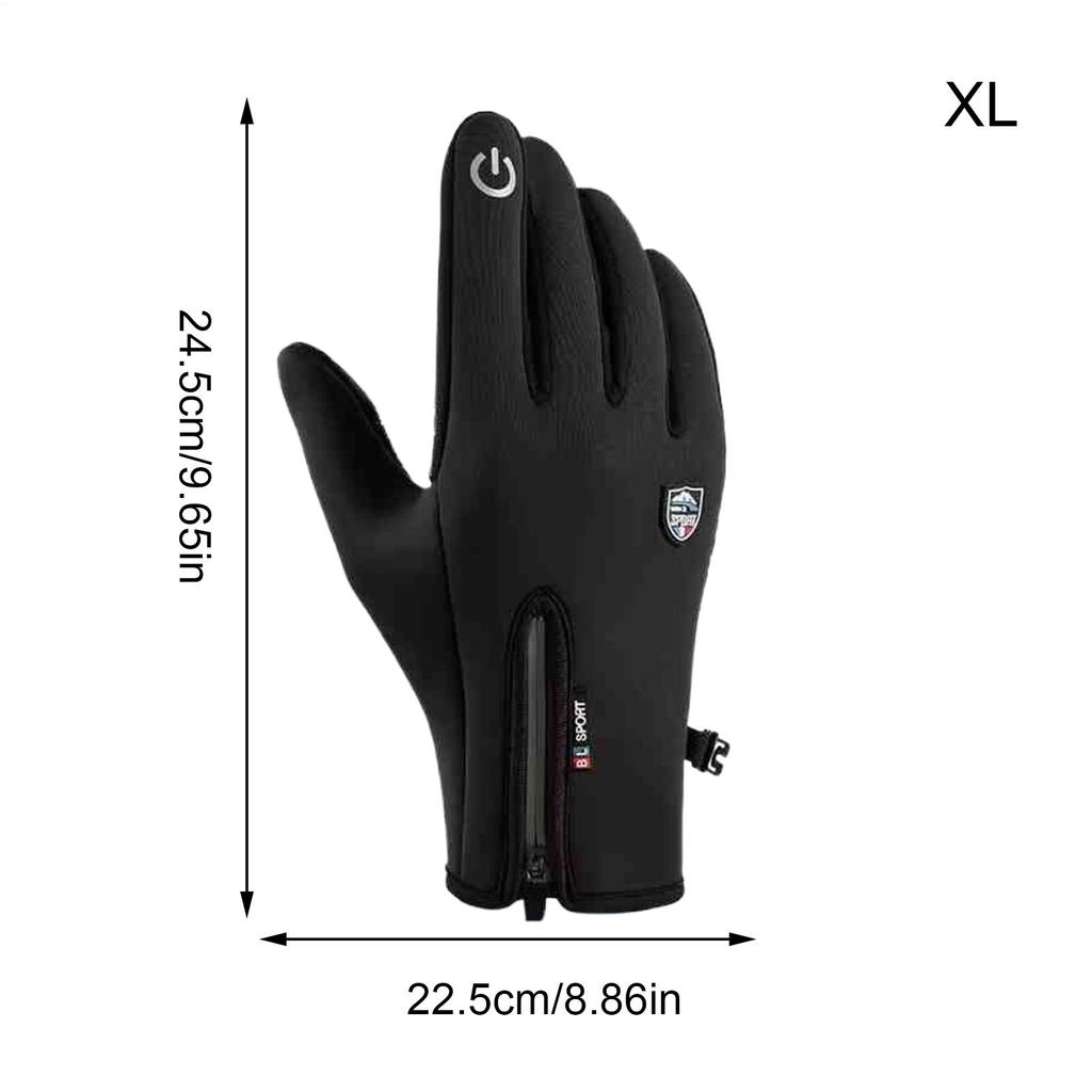 Ski Gloves Windproof Waterproof Thermal Mittens Thermal Gloves For Running Dog Walking Hiking Mountaineering Cycling Sports