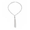 Long Tassel Tassel Pendant Necklace Metal Material Jewelry Set Earrings Set  Ladies Accessories