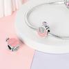 Original Charms Copper Plated Pink Rose Perfume Bottle Beads Fit Bracelets For Women Jewelry Making Diy