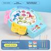 Plastic Fishing Toys Blue Pink Electric Spin with Music Interesting Fishing Game  Toys Gift