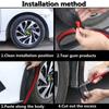 5.5cmX1.5m Universal Auto Fender Flares Car Wheel Arches Wing Expander Arch Eyebrow Mudguard Lip Body Protector Cover Mud Guard