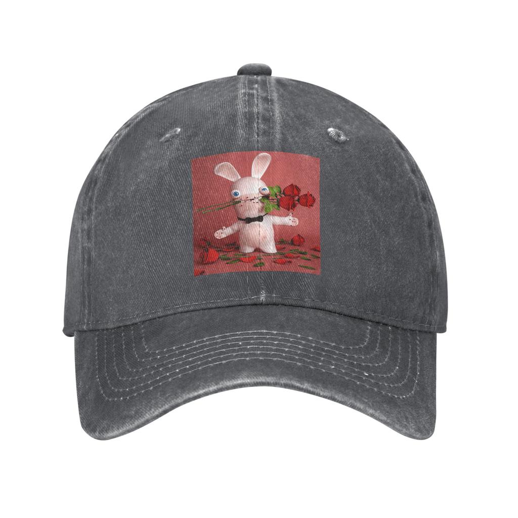 Raving Rabbits St-Valentin Denim Cap Casual Baseball Caps Adjustable Hat Summer Unisex Baseball Hats