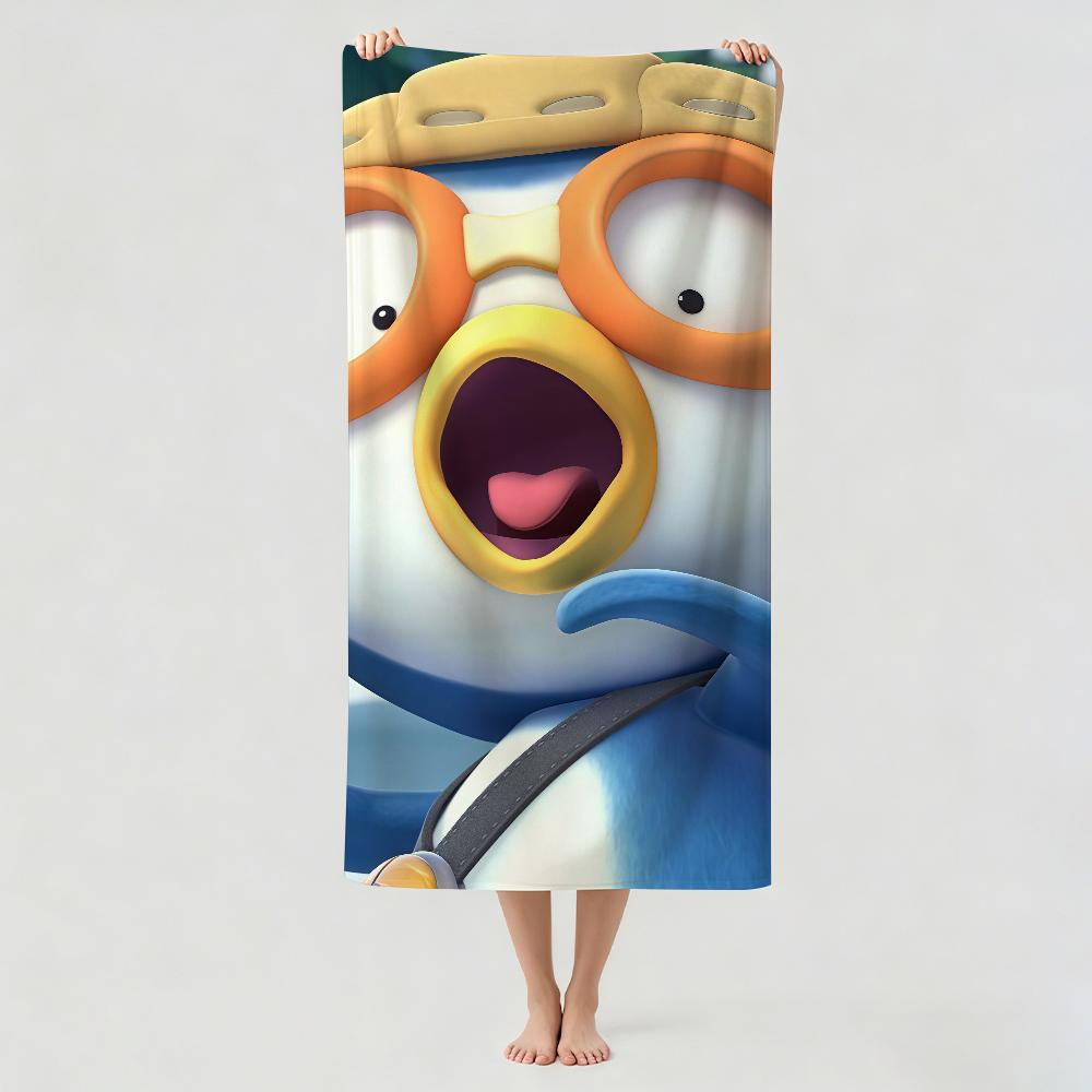 Cartoon cute P-PoroRos Towel Drying Bath Towel Applicable To Light Swimming Camping Yoga Beach Out