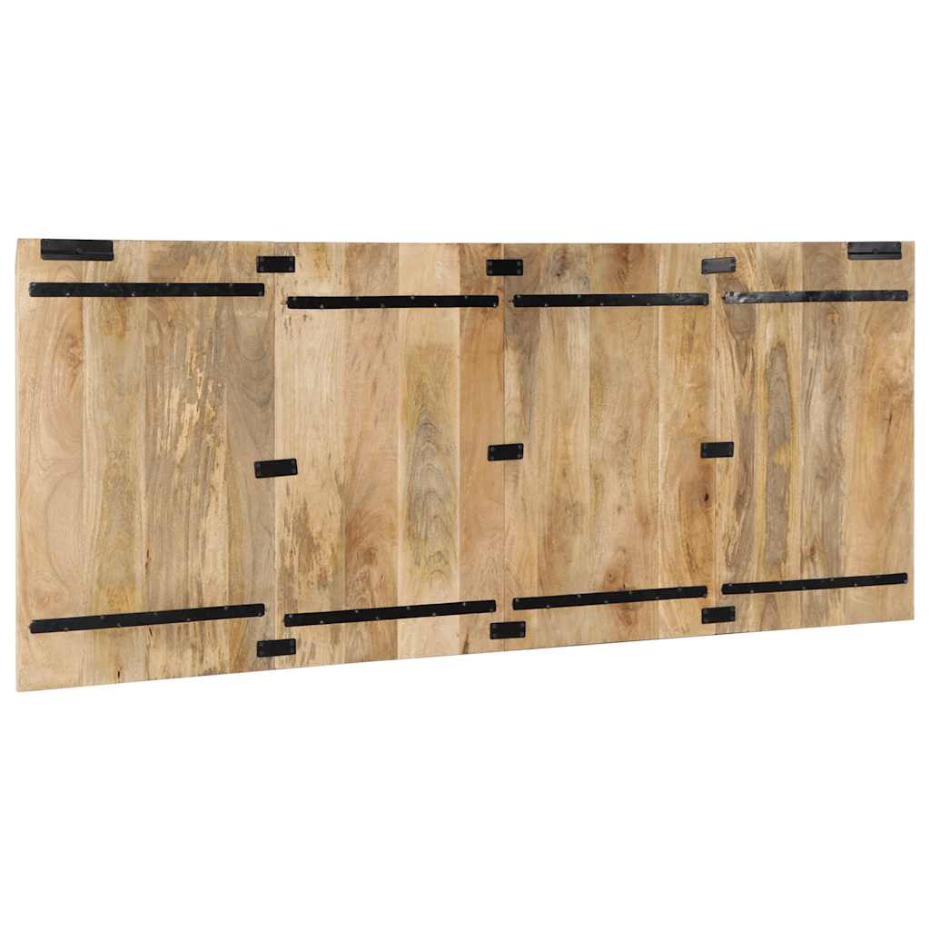 Headboard 200 cm Solid Raw Mango Wood