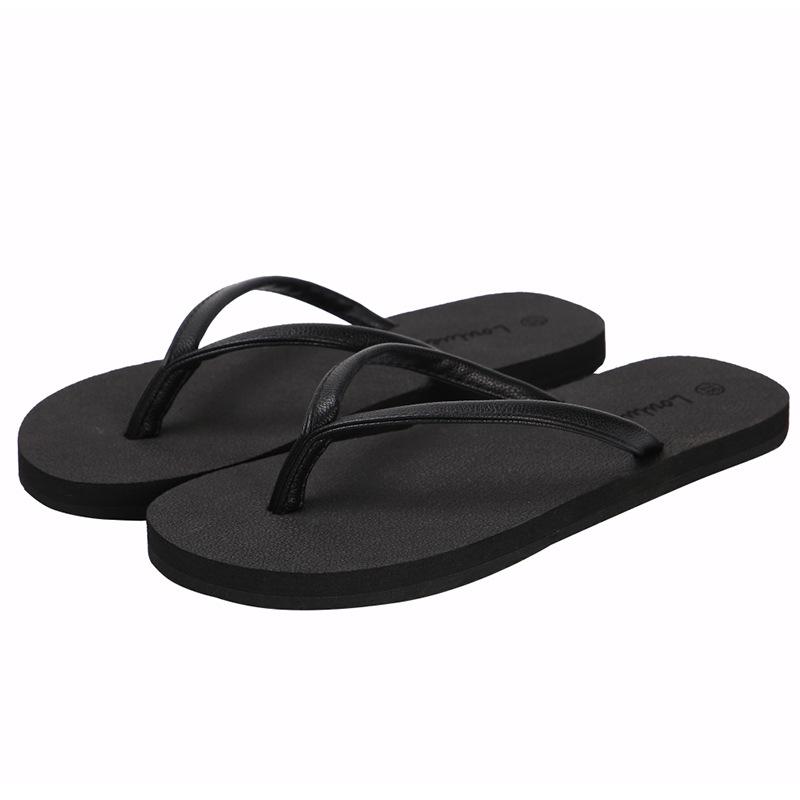 

Пара шлепанцев летние студенческие пляжные тапочки для улицы мужские крутые тапочки 38 чёрный