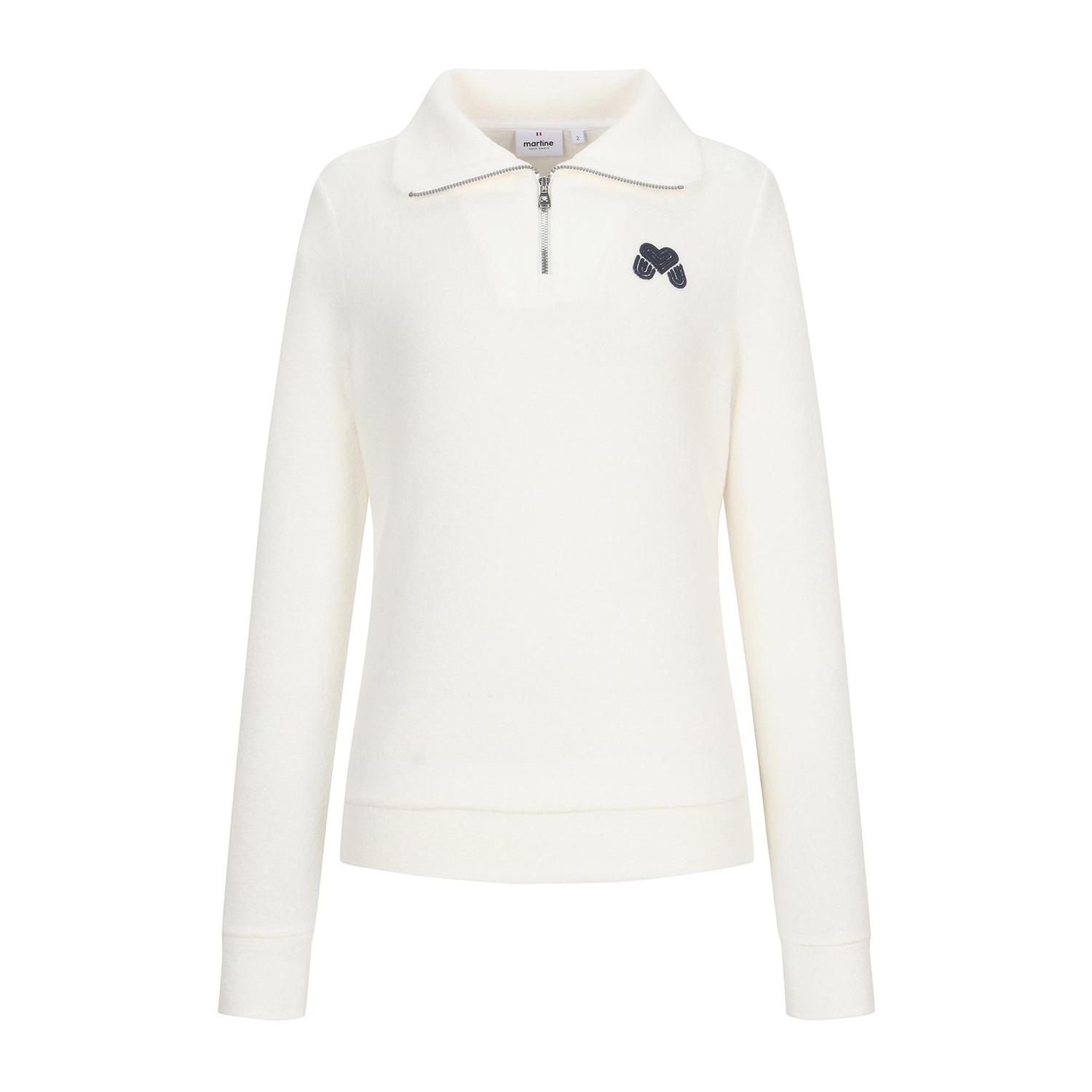 Martin Golf Fluffy Half Zip Up T Shirts_Off-White Off-White/1