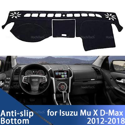Armaturenbrettabdeckung Auto Armaturenbrettmatte Teppich für Isuzu Mu X D-Max 2012-2018 Sonnenschutz Schutzkissen Rutschfeste Zubehör