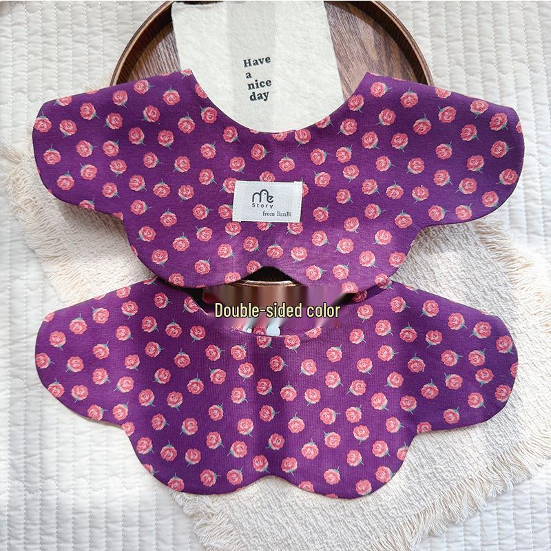 Storyme Double-Sided Korean Baby Drool Bib With Side Label, Suitable for 0-2 Years