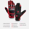 Men's Motorcycle Riding Gloves with Stainless Steel Hard Shell and Anti-Fall Protection for Mountain Biking