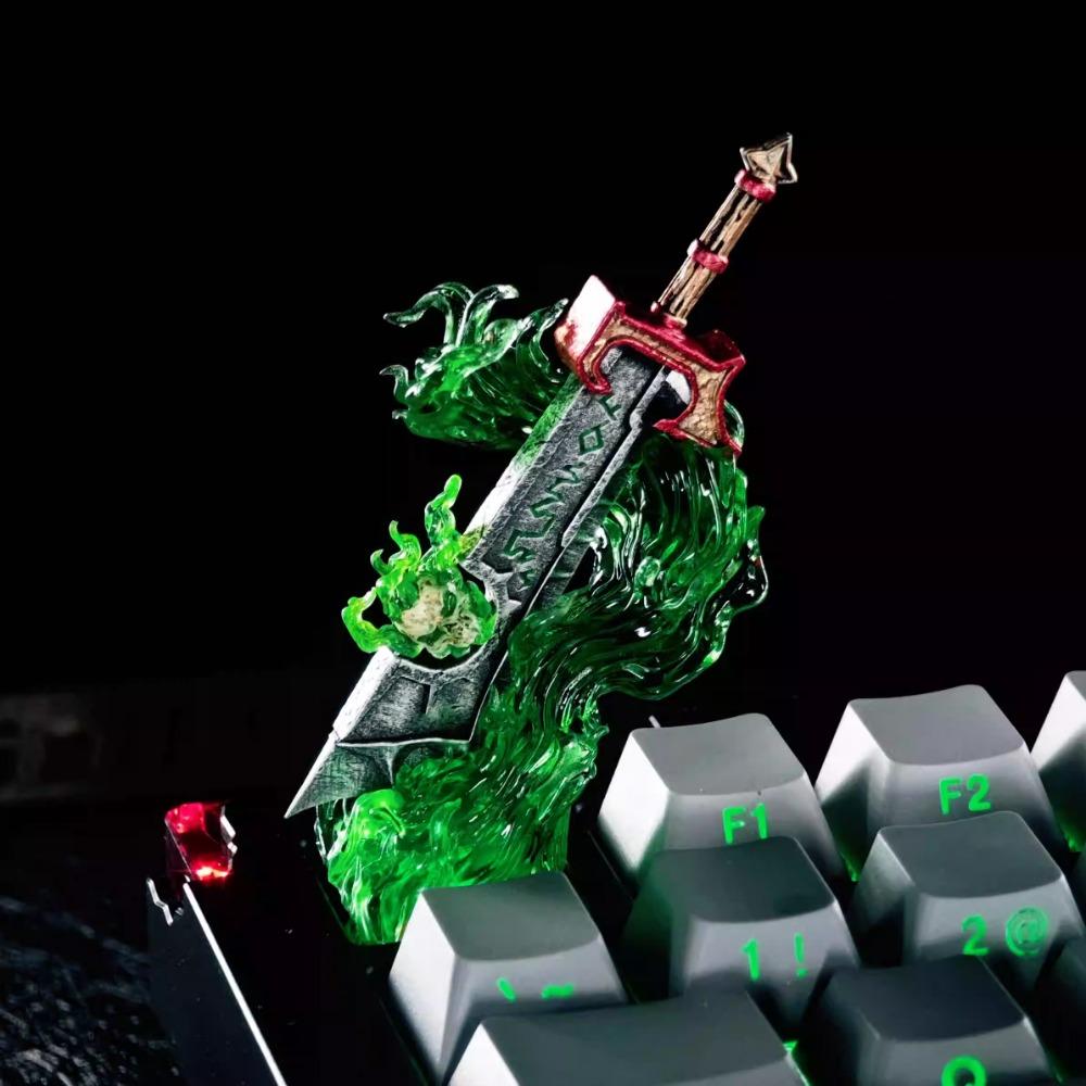 

World of Warcraft Ashbringer Artisan Keycap Смола Пользовательский Ручной работы Колпачок для Клавиатуры Игровой Колпачок для Клавиш Аксессуары для Механической Клавиатуры Подарки