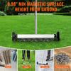 SucceBuy Rolling Magnetic Sweeper with Wheels Push-Type Magnetic Pick Up Sweeper Large Magnet Pickup Lawn Sweeper Easy Cleanup